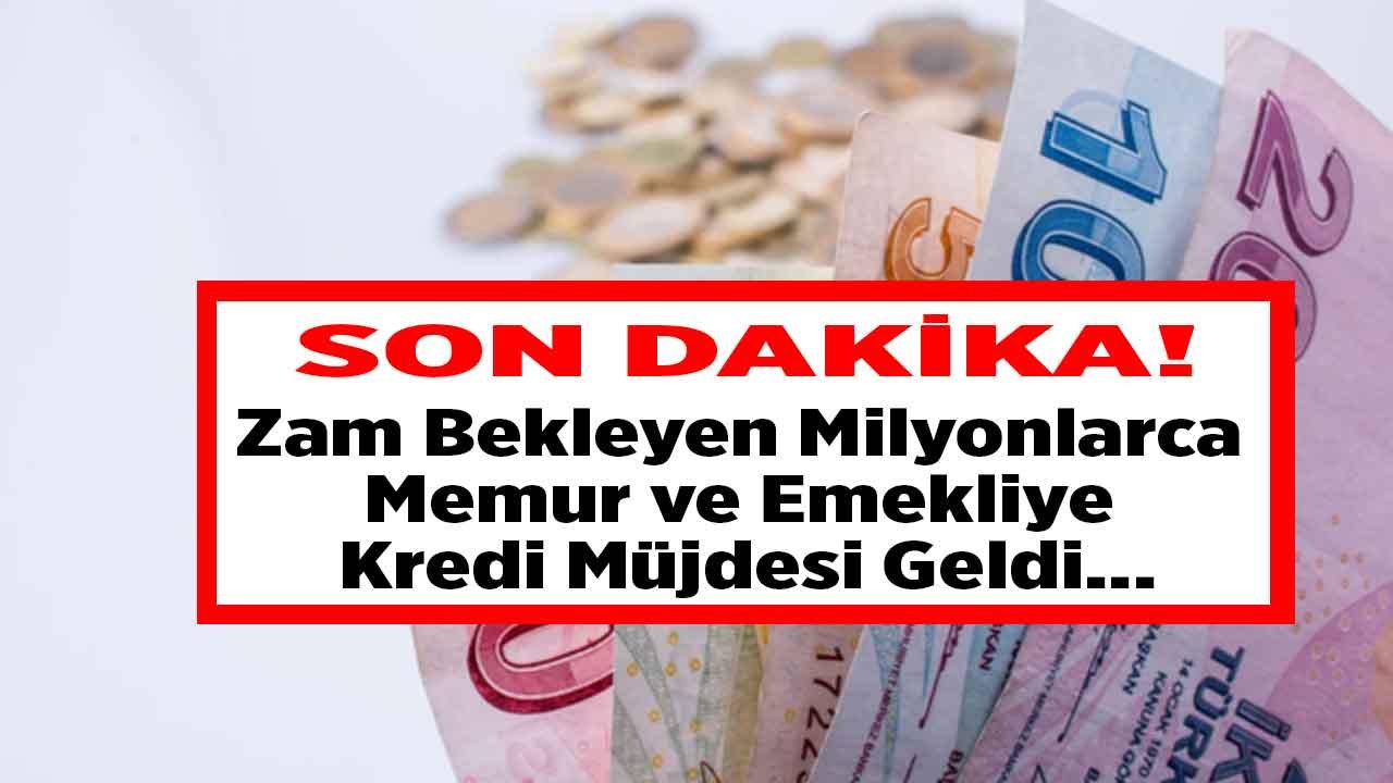 Zam Bekleyen Milyonlarca Memura ve Emeklilere Halkbank Kredi Müjdesi Verdi!