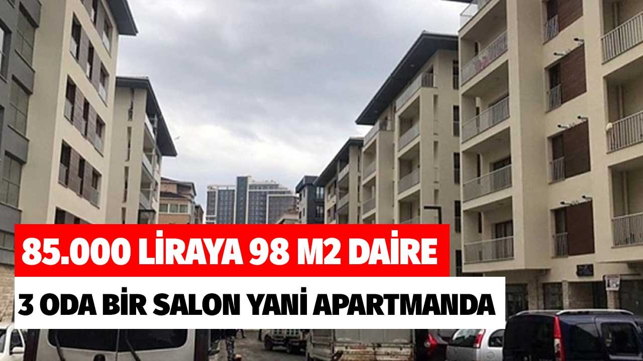 85 Bin Liraya 98 M2 Daire! Yeni Binada 3 Oda Bir Salon Akbank'ta İlanda