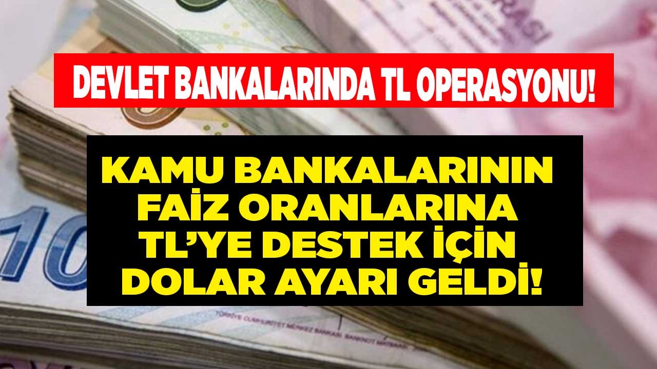 TL'ye Bir Destekte Devlet Bankalarından! 32 Günlük Vadeli Mevduat, İhtiyaç, Taşıt Kredisi Faiz Oranlarına Dolar Ayarı