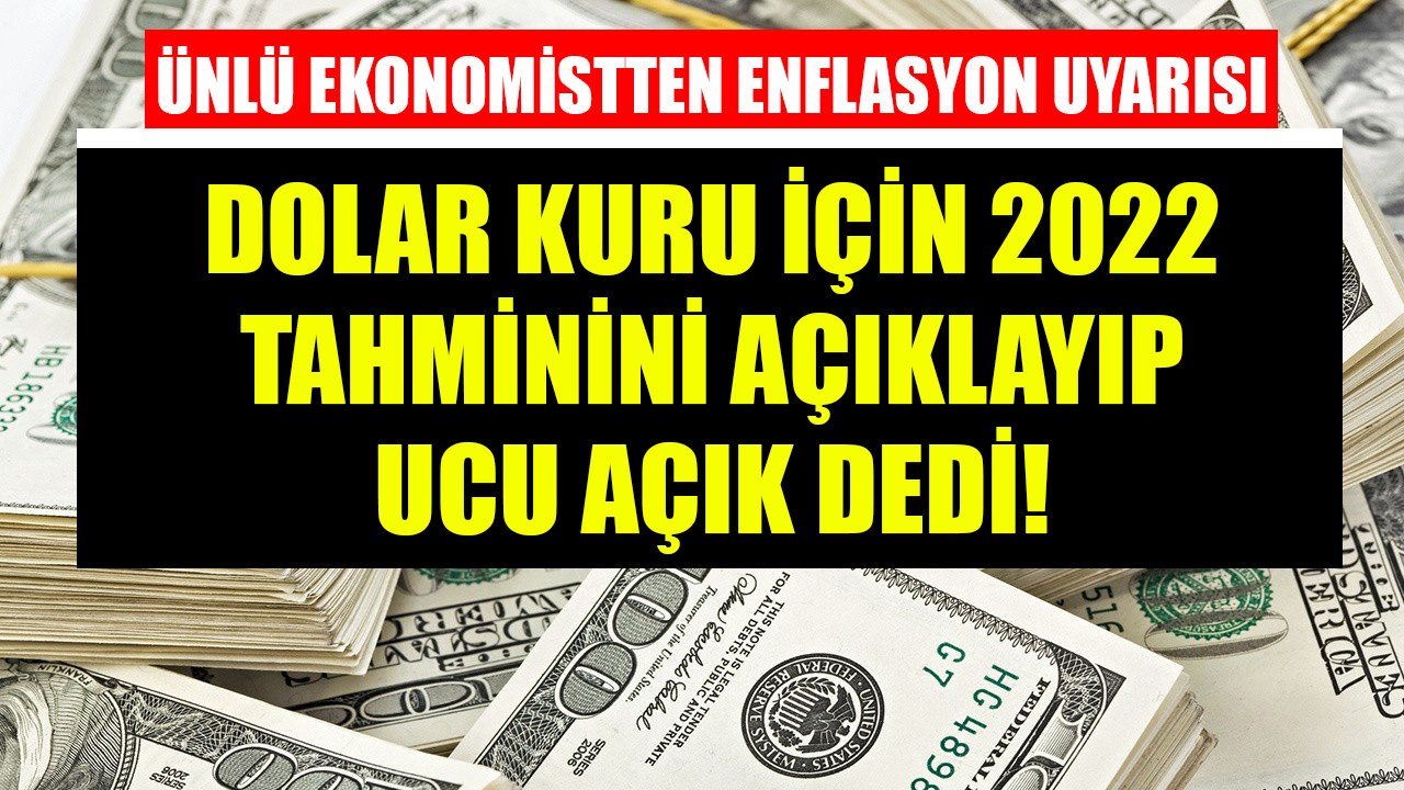 Hazine Ve Maliye Bakanlığını Enflasyon Konusunda Uyaran Evren Devrim Zelyut 2022 İçin Dolar Kuru Tahminini Açıkladı!