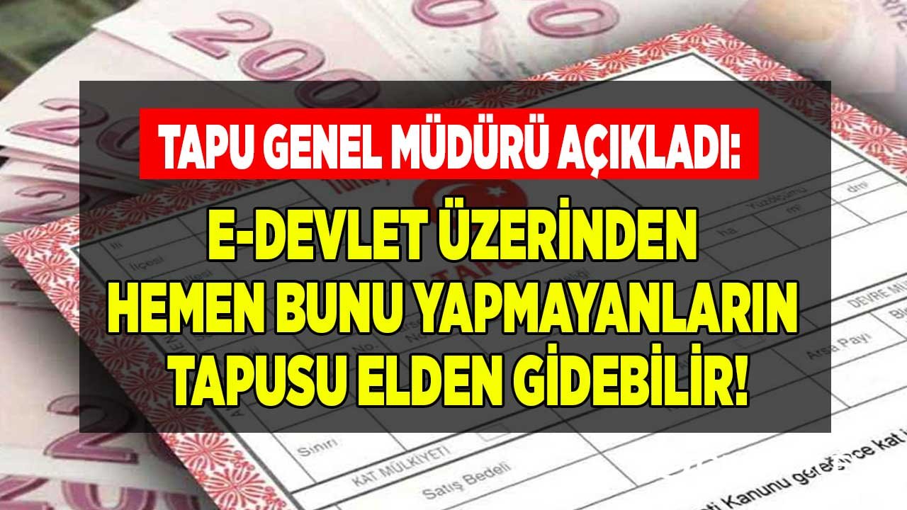 Evi, Arsası Olup E-Devlet Tapu SMS Kaydı Oluşturmayanlar Hemen Kontrol Etsin! Tapu Dolandırıcılığı Kısa Mesaj Uyarısı