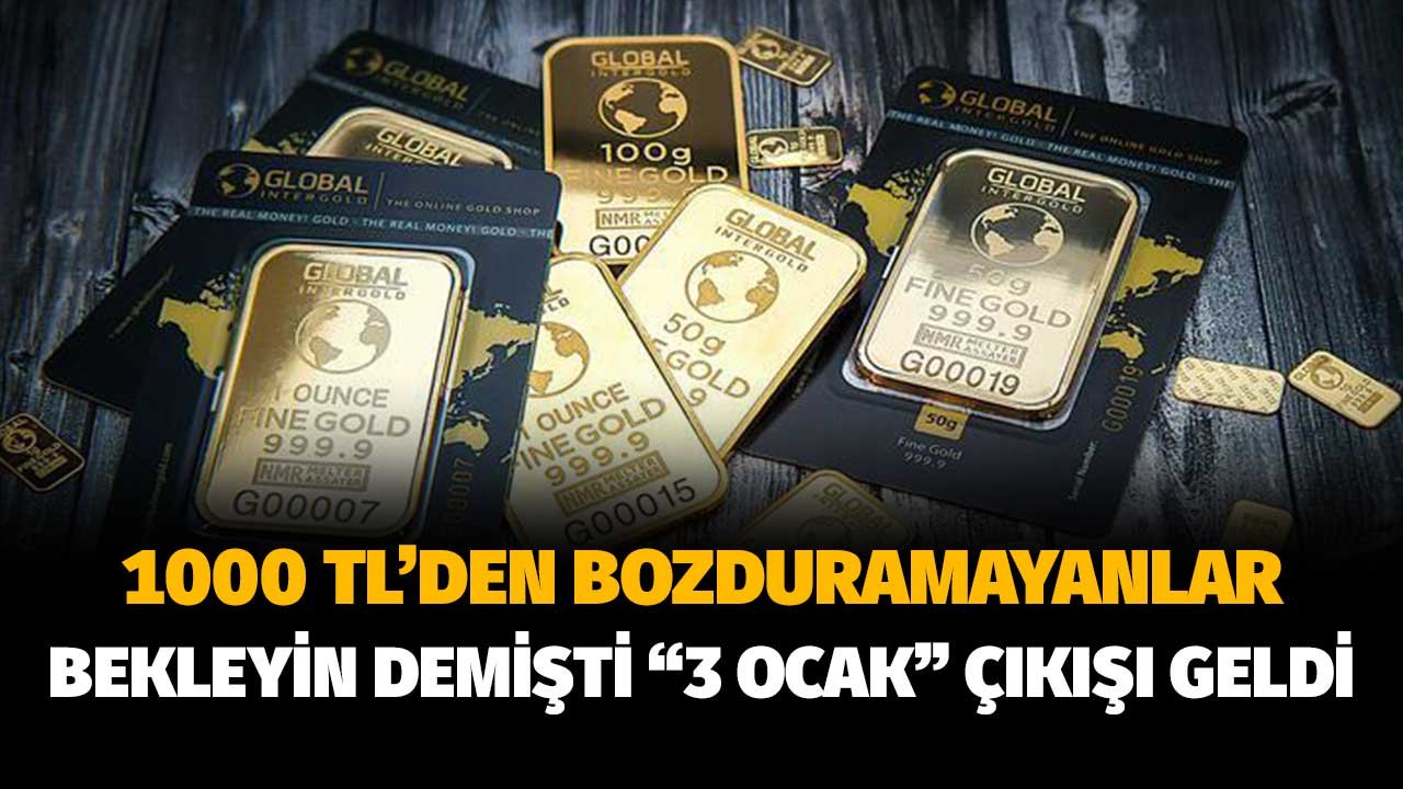 1000 TL'den Bozdurma Fırsatını Kaçıranlar! Bekleyin Demişti 3 Ocak Pazartesi Çıkışıyla Gündemde