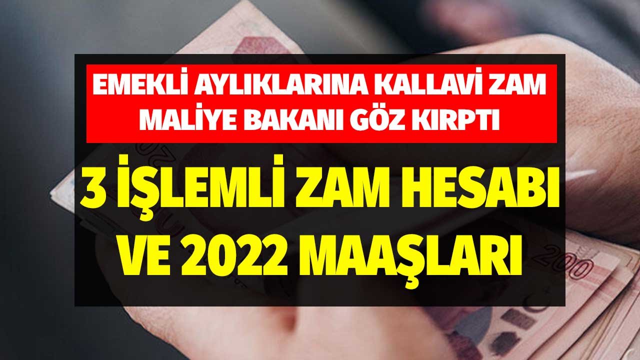 Emekli Aylıklarına Kallavi Zam Maliye Bakanı Göz Kırptı! 3 İşlemleri Zam Hesabı 2022 Maaşları