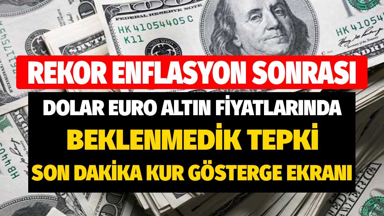 TÜİK Rekor Enflasyon Rakamları Sonrası! Dolar Euro Altın Fiyatlarında Beklenmedik Sürpriz Tepki
