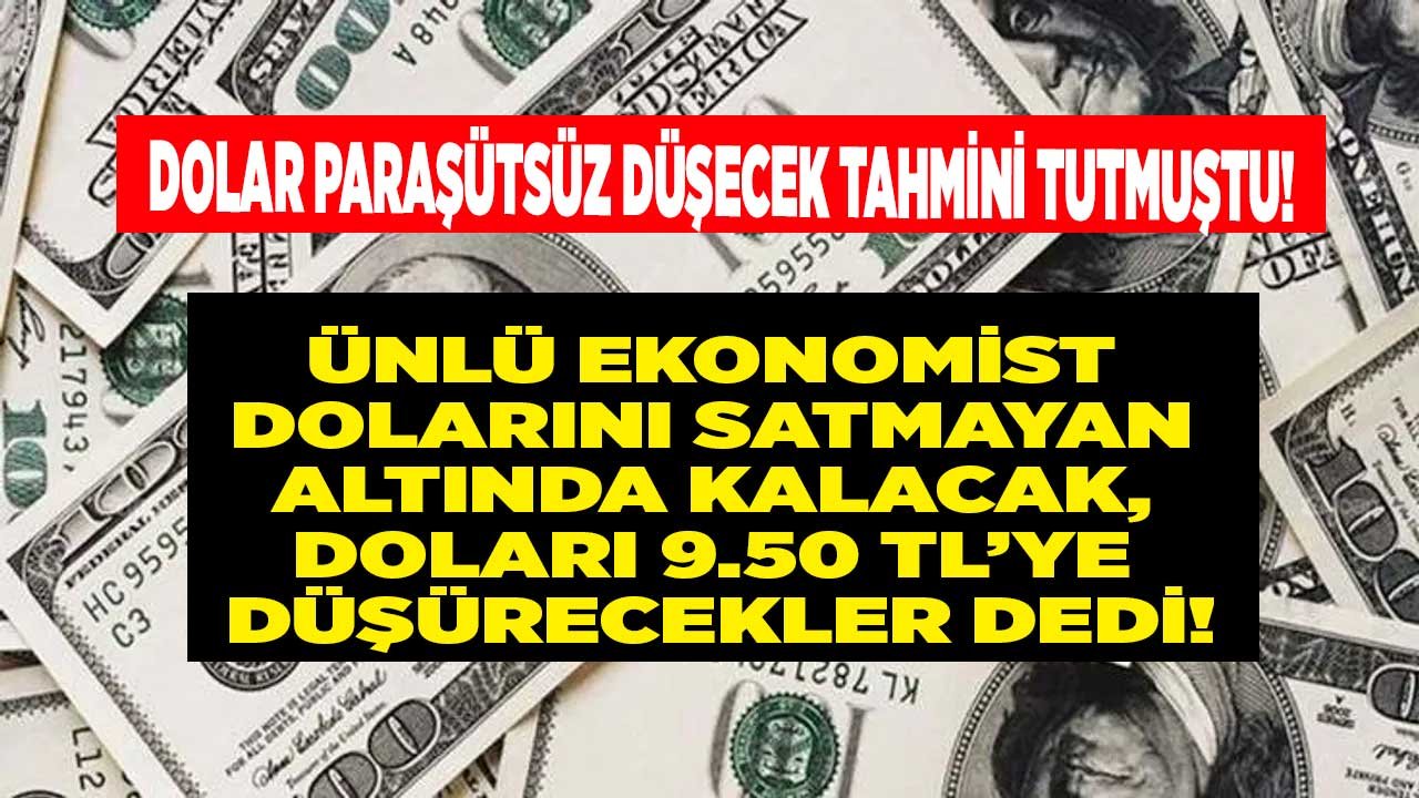 Dolar Tahminleri Olay Olan Necmettin Batırel: Doları 9.50 Liraya Düşürecekler, Dolarını Satmayan Altında Kalacak!