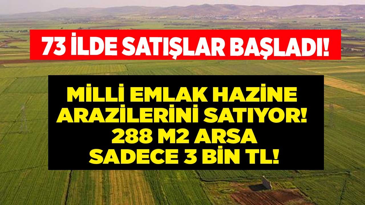 Yatırımlık Kupon Arazi, Arsa, Tarla Arayanlara Milli Emlak Fırsatı: Vergisiz, KDV'siz Hazine Arazileri 3 Bin TL!