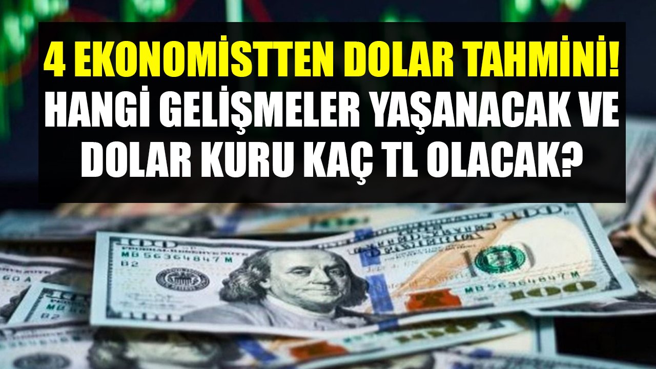 4 Ekonomistten Ayrı Ayrı Dolar Tahminleri! Dolar Kurunu Neler Bekliyor, Hangi Gelişmeler Yaşanacak, Dolar Kaç TL Olacak?