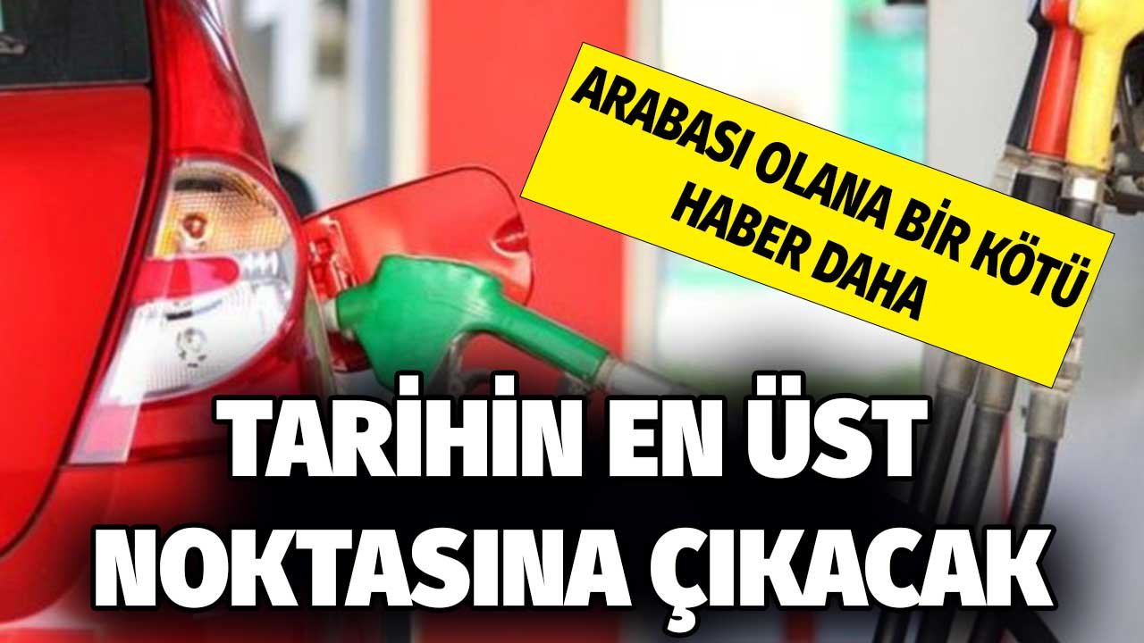 Sürücüler Tarihin En Yüksek Tutarına Çıkacak! Akaryakıta Bir Zam Daha Geliyor