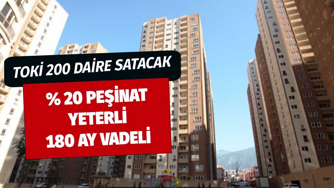 260.000 TL'den Başlayan Fiyatlarla TOKİ Başkanlığı Bursa'da 200 Daire Satacak