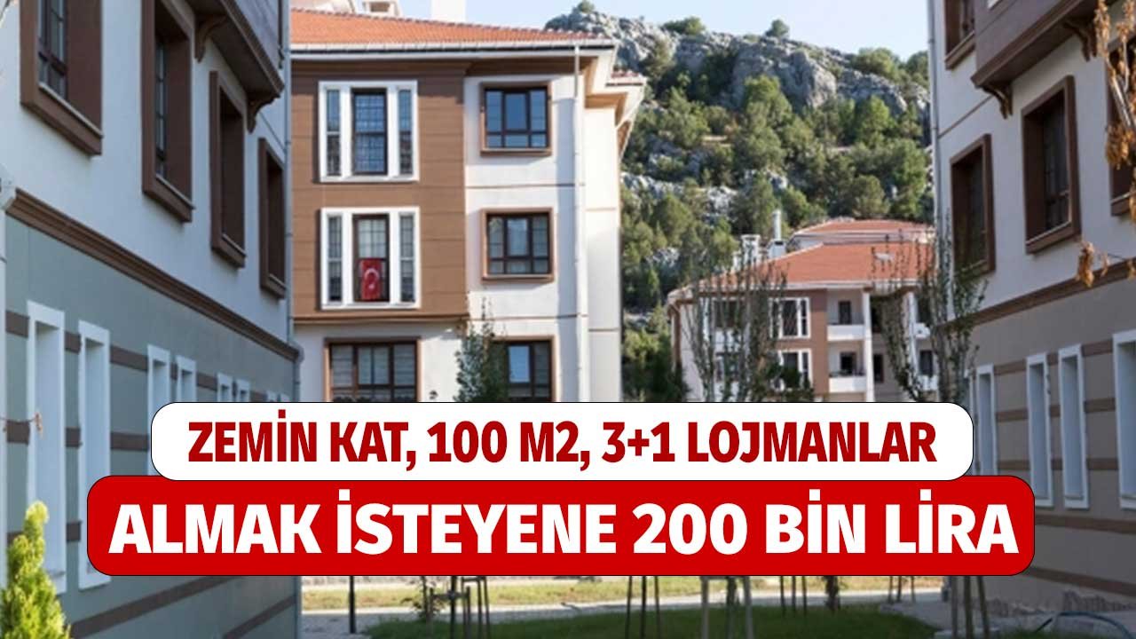 Zemin Kat 100 Metrekare Lojmanlar Almak İsteyene 200 Bin Liraya Satılık