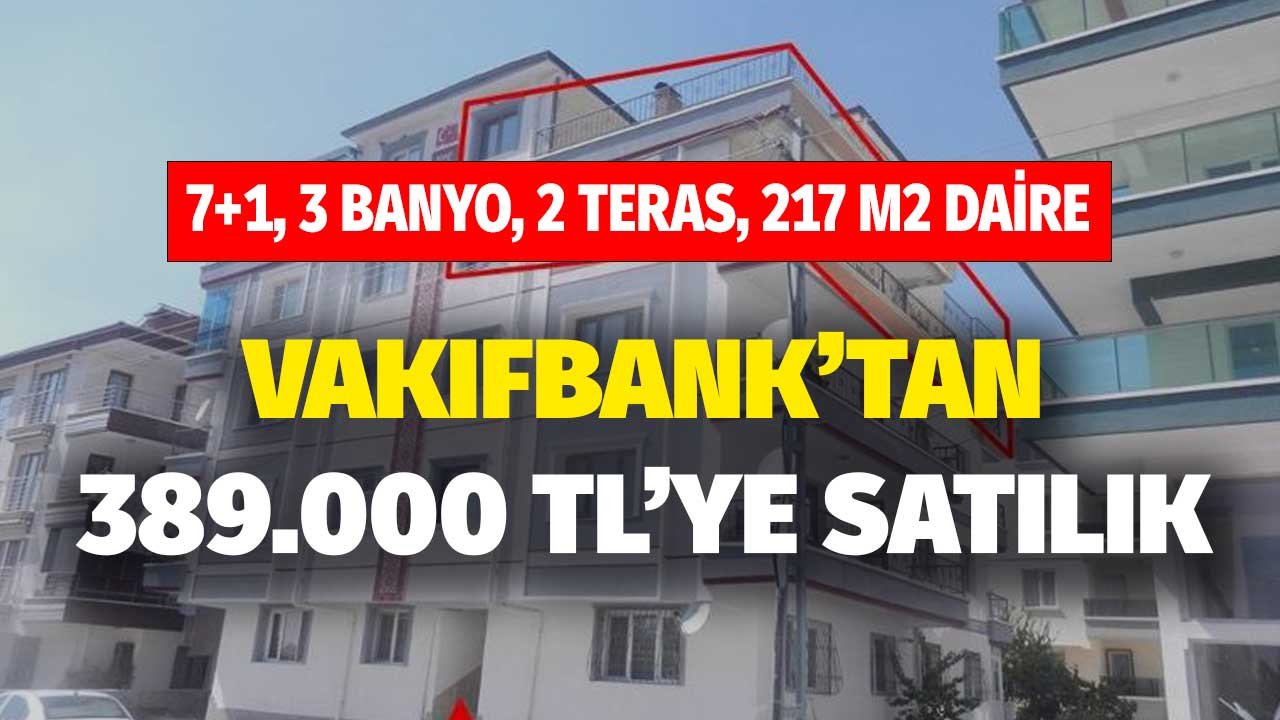 Ankara'da 7+1 Dubleks 3 Banyolu, 2 Teraslı 217 m2 Daire Vakıfbank'tan 389.000 TL'ye Satışa Çıkarıldı