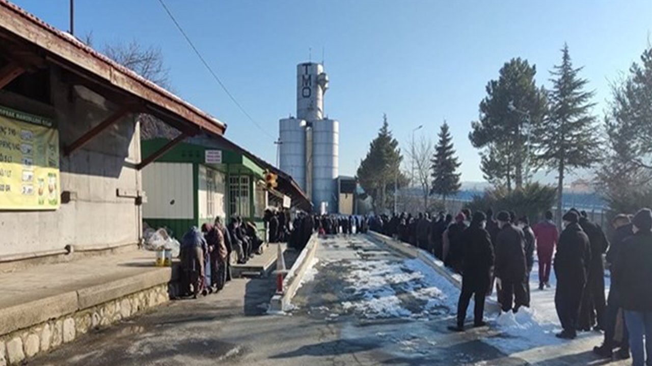 TMO 5 Litre Yağı 99 TL'ye Düşürdü, Vatandaşlar Saatlerce Kuyrukta Bekledi!