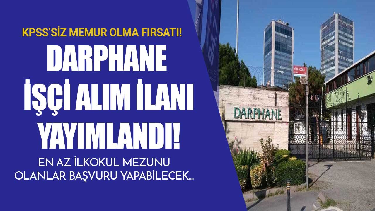 KPSS'siz Devlet Memuru Olmak İsteyenler Müjde! Darphane Kura İle En Az İlkokul Mezunu Kamu İşçi Alım İlanı Yayımladı