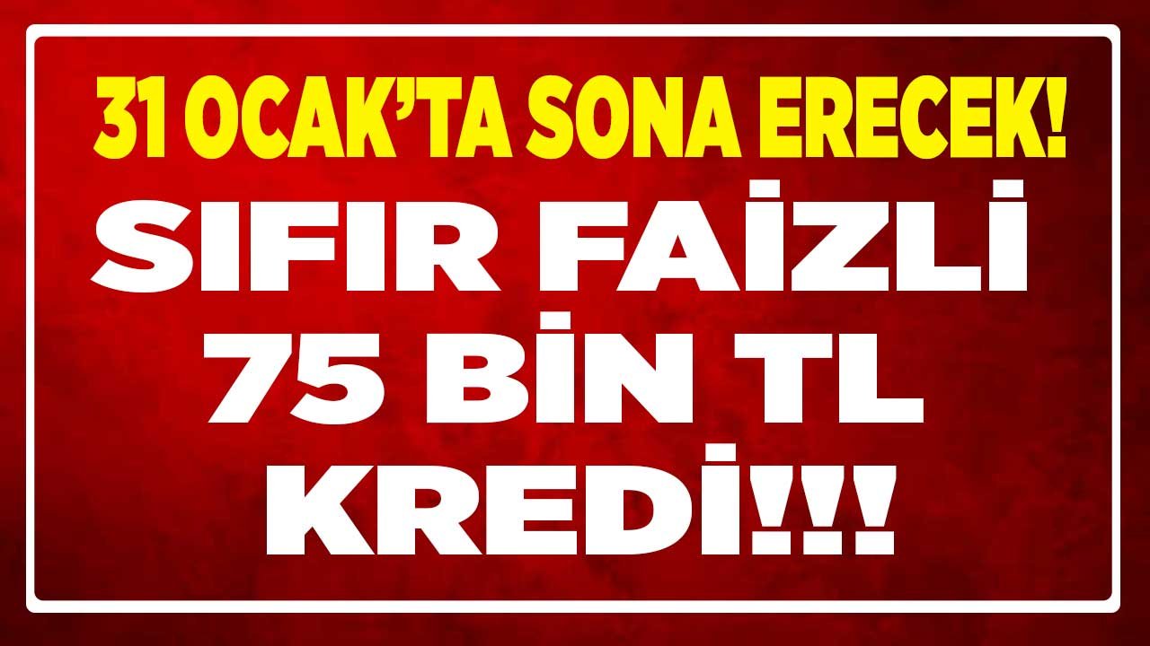 31 Ocak'ta Başvurular Sona Erecek! Sıfır Araç Alacaklara 75 Bin Liraya Kadar Faizsiz Kredi