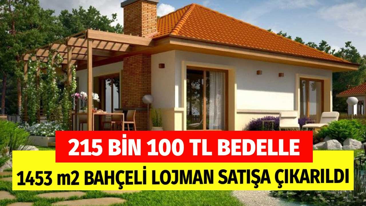 1453 m2 Arsa Üzerine Kurulu Bahçeli Lojman 215 Bin 100 TL'ye Satılacak