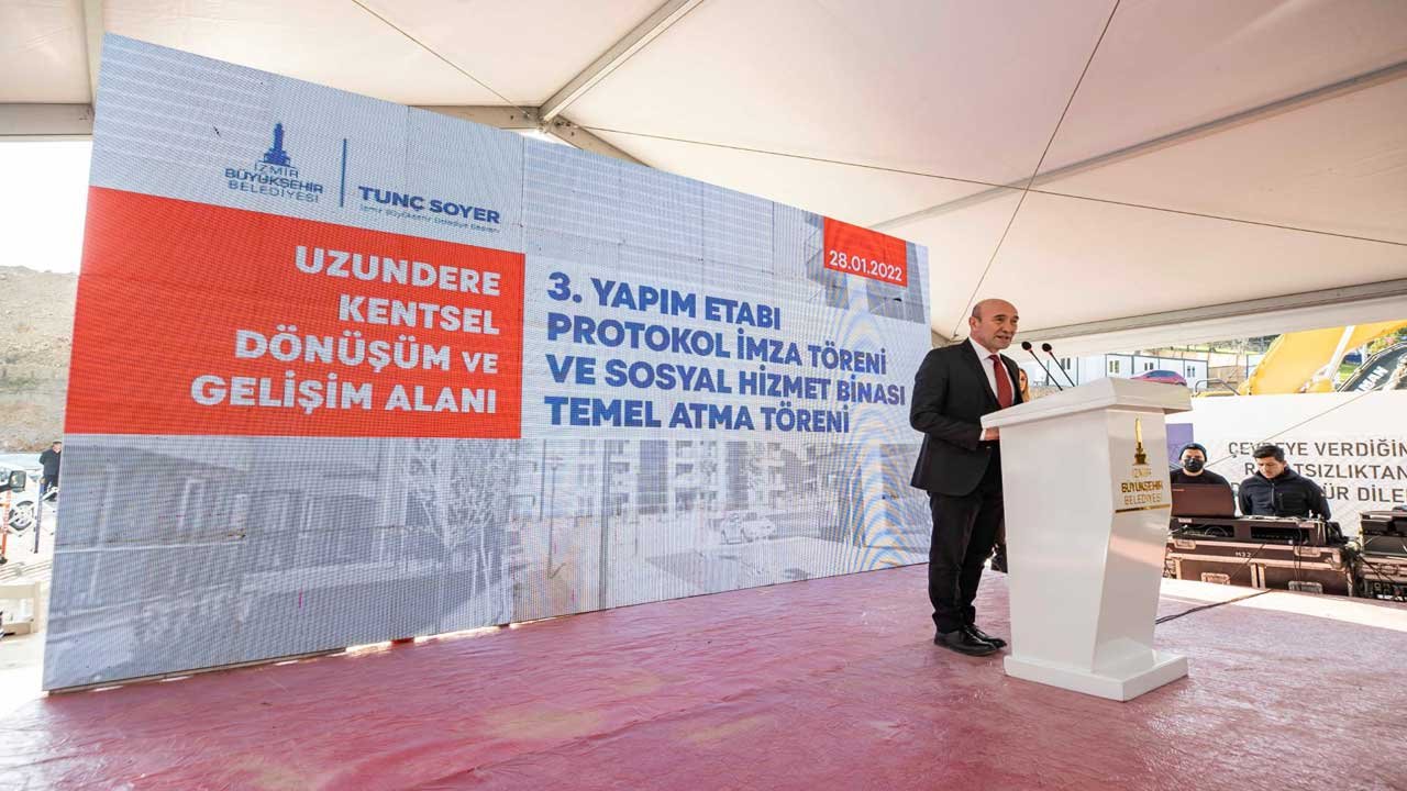 Tunç Soyer Duyurdu: Uzundere Kentsel Dönüşüm Projesi 3. Etap Yapım Çalışması Başladı