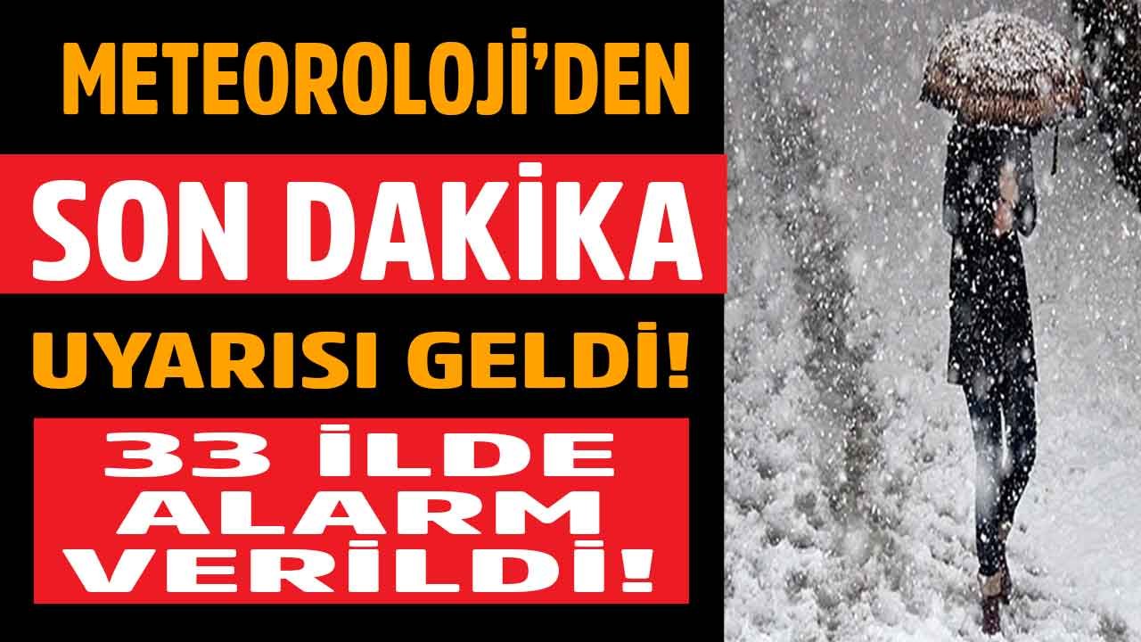 33 İle Uyarı Geldi! Meteoroloji Haftalık Hava Durumu Tahmin Raporu Yayımlandı, Yarın Hava Nasıl Olacak, Kar Var Mı?