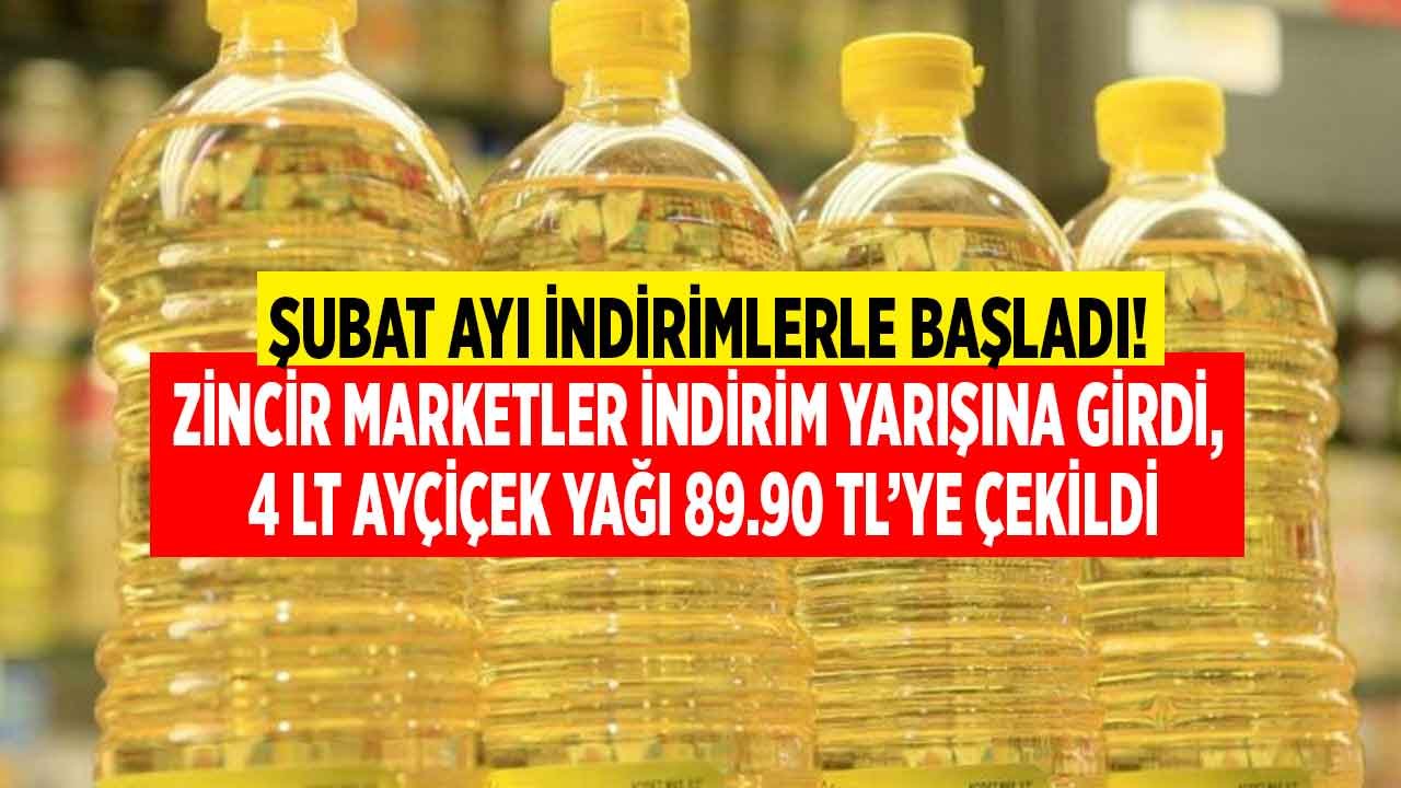 Şubat Ayı İndirimlerle Başladı! En Ucuz Migros, Carrefour, Şok, Bim, A101 Sole Evin, Yudum, Turna 5 LT Yağ Fiyatları