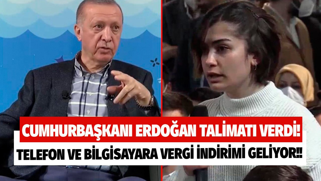 Cumhurbaşkanı Erdoğan Gençlere Müjdeyi Verdi: Telefon ve Bilgisayara Vergi İndirimi Geliyor!