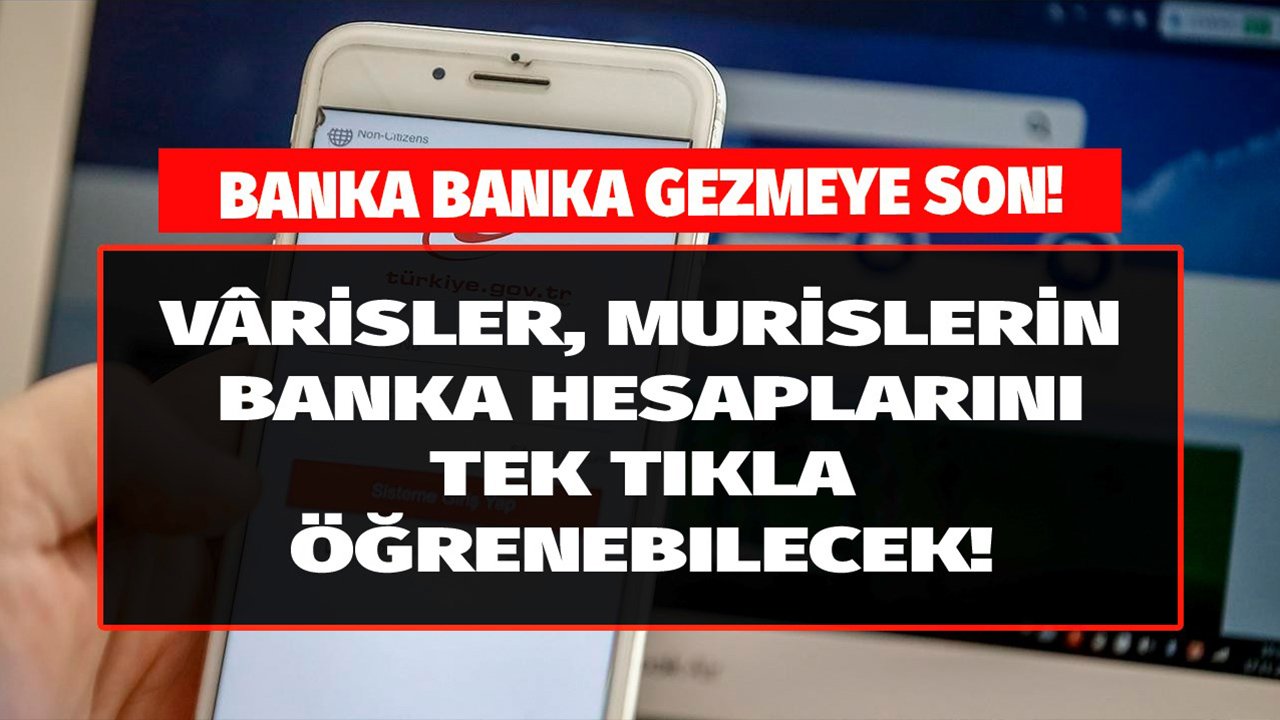 Banka Banka Gezmeye Son! Miras Bırakanın Banka Hesapları Tek Tıkla E-Devlet'te!