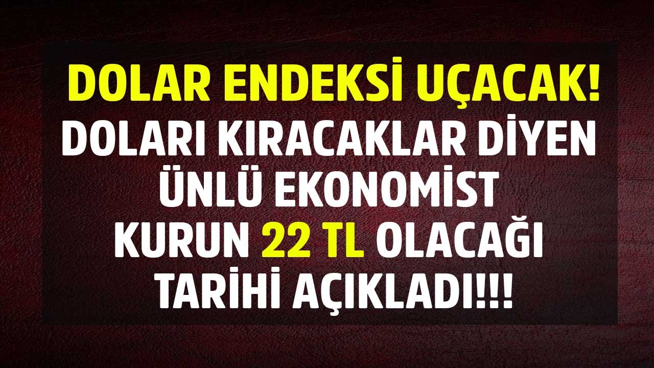 Dolar Endeksi Uçacak! Ekonomist Devrim Zelyut 14 TL Barajını Kıracaklar Diyerek 22 TL Tahmini Yaptı