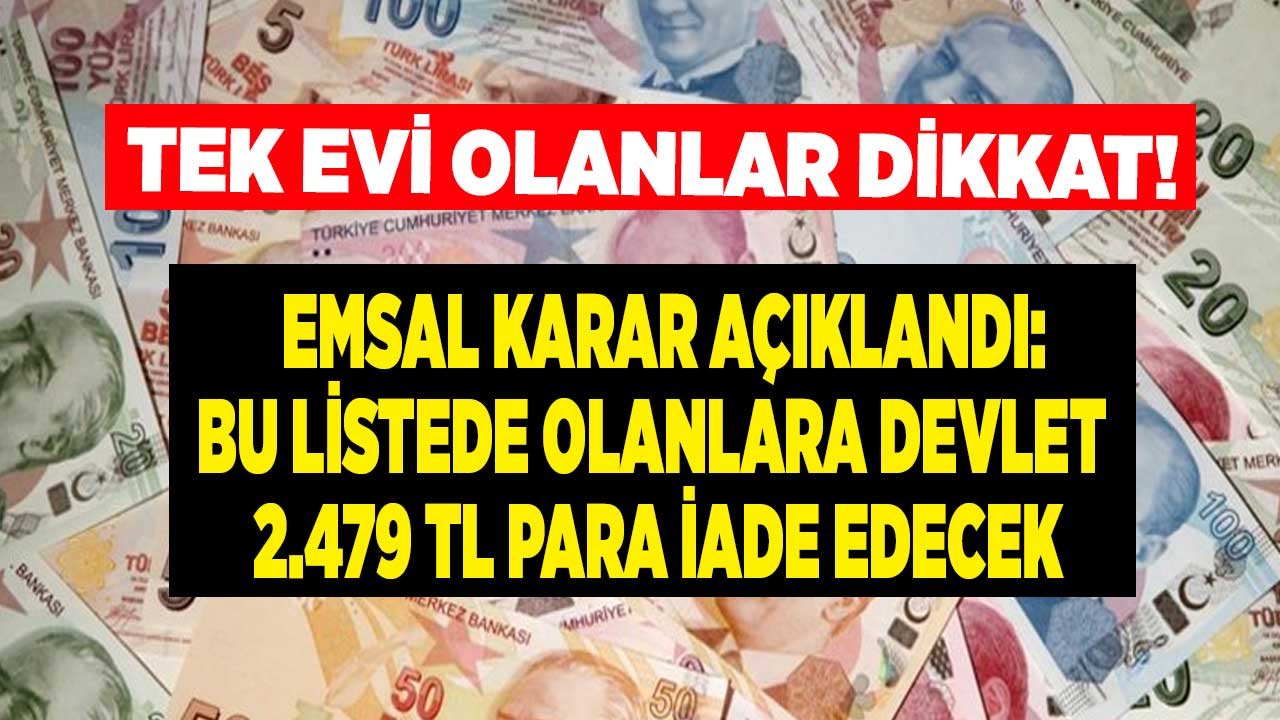 Sahip Olduğu Tek Evi 200 M2'den Küçük Olanlara Emlak Vergisi Para İadesi Müjdesi! Vergi Muafiyeti Nedir, Kimler Ödemez?