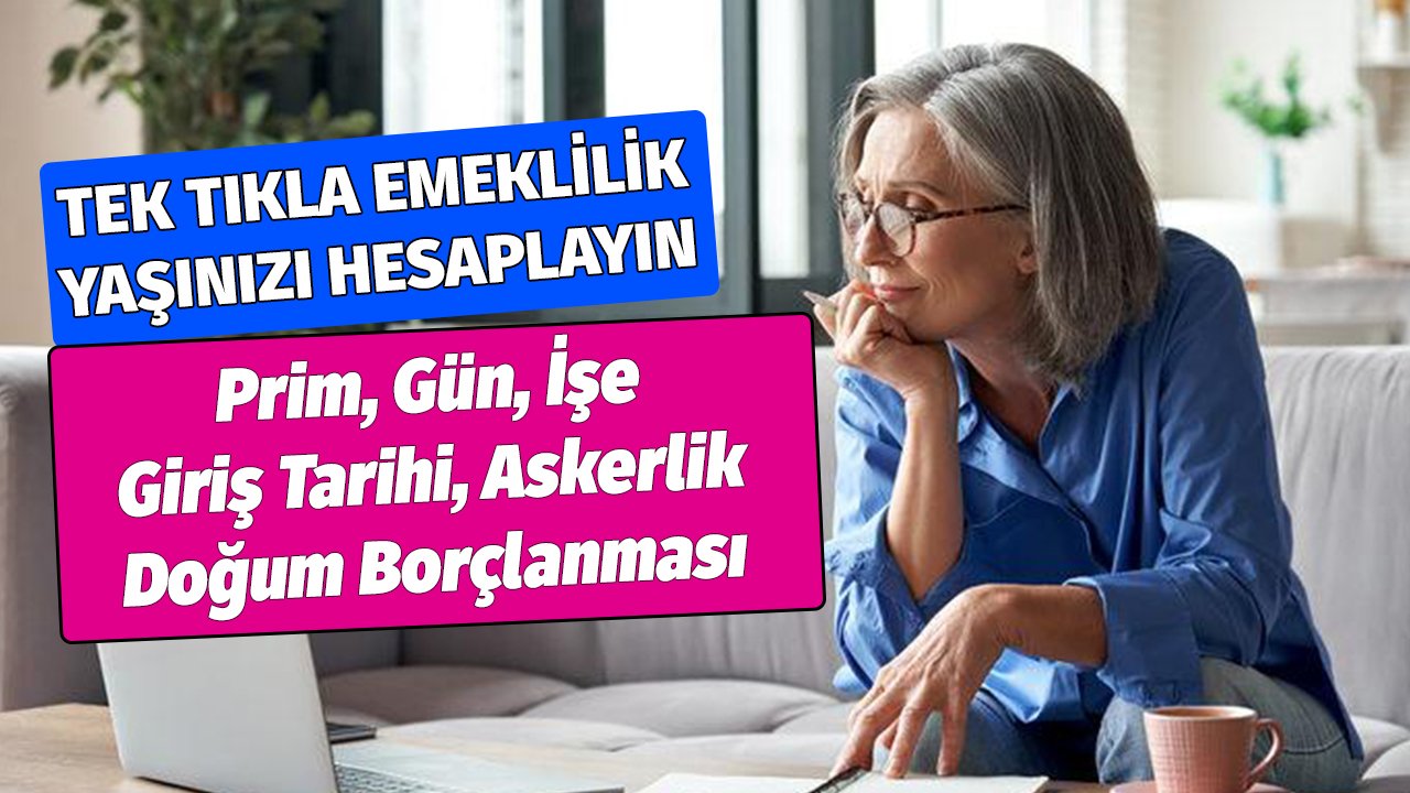 Tek Tıkla Emeklilik Yaşınızı Hesaplayın! Prim, Gün, İşe Giriş Tarihi, Askerlik, Doğum Borçlanması
