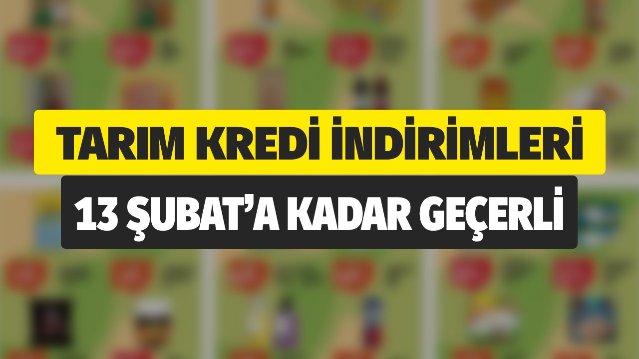 Tarım Kredi Market İndirimli Ürünler Açıklandı! 13 Şubat'a Kadar Geçerli