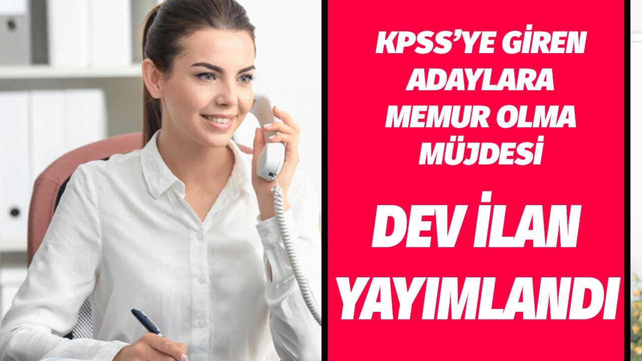 KPSS'ye Giren Adaylara Memur Olma Müjdesi! Çevre Bakanlığı'ndan Dev İlan