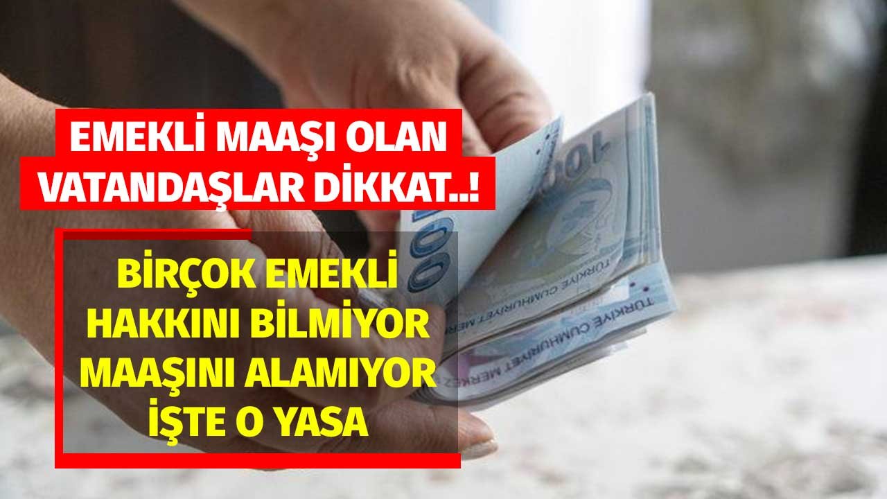 Emekli Vatandaşların Birçoğu Bilmiyor Maaşını Alamıyor! Uzmanı Detaylarını Açıkladı