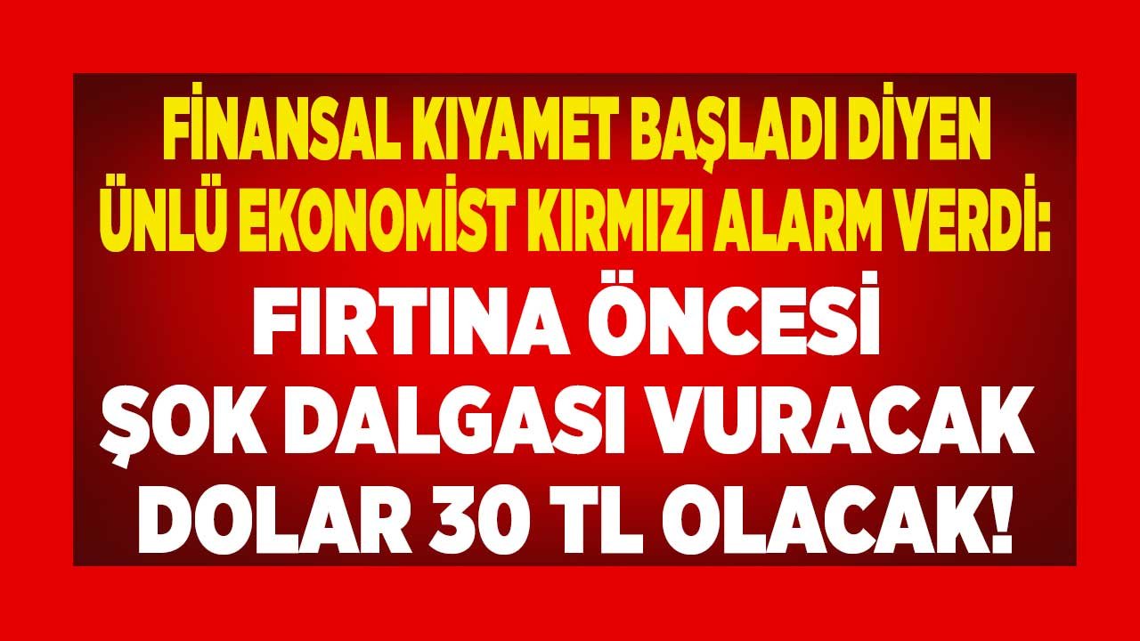 Finansal Kıyamet Başladı Hamza Yardımcıoğlu Kırmızı Alarm Verdi: Fırtına Öncesi Şok Dalgaları Vuracak Dolar 30 TL Olacak