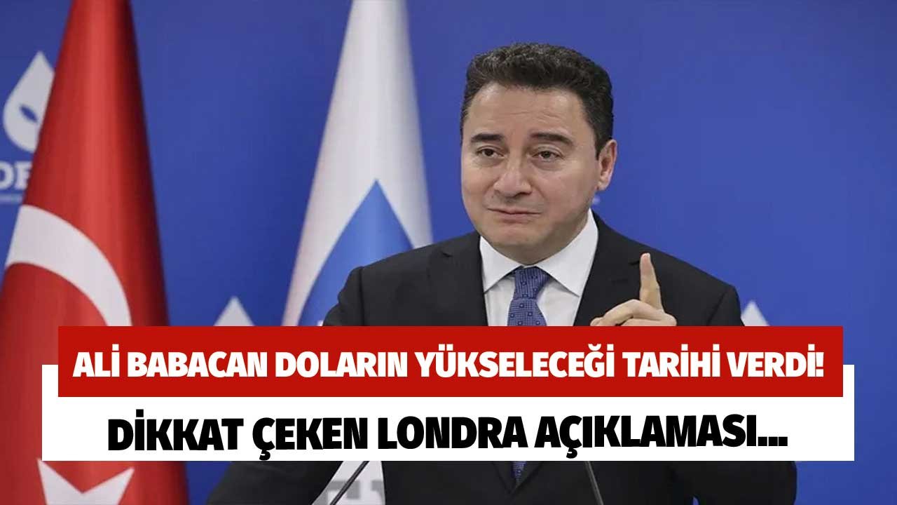Ali Babacan Doların Yönünü Değiştirecek Dalga İçin O Günü İşaret Etti!
