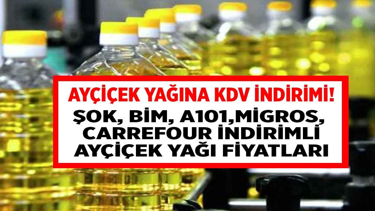 KDV İndirimi Sonrası Ucuzladı! A101, ŞOK, BİM, Carrefour, Migros İndirimli En Ucuz Ayçiçek Yağı Fiyatları