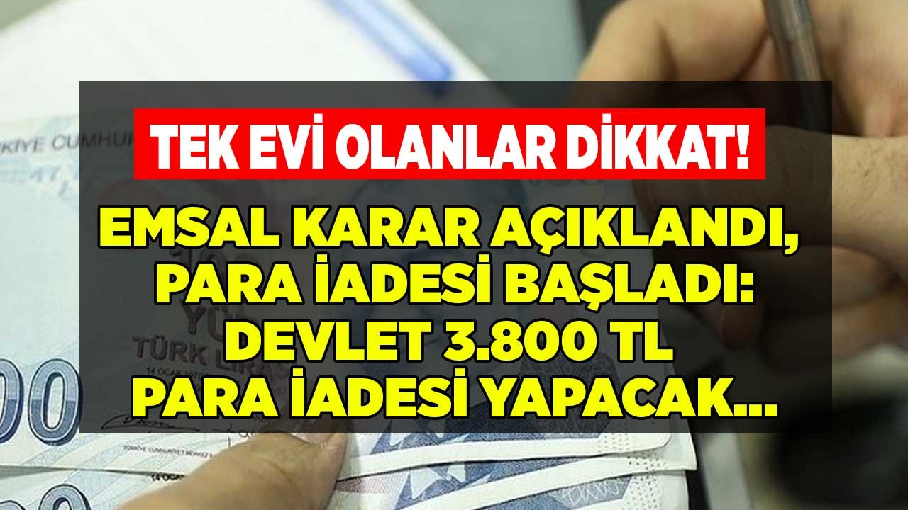 2017, 2018, 2019, 2020 ve 2021'de Emlak Vergisi Ödeyenler! Hazine ve Maliye Bakanlığı Para İadesi Yapacak