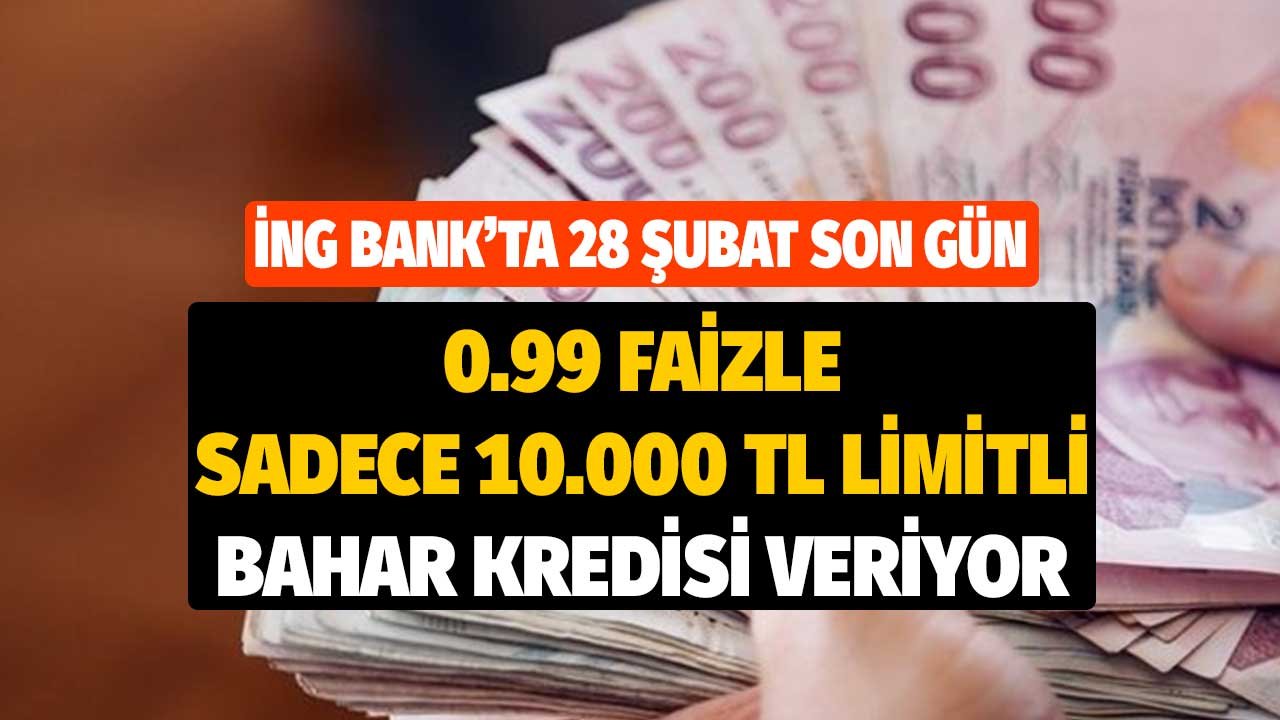 İhtiyaç Kredisinde 0.99 Faiz Geldi! Kamu Bankaları Değil İNG Bank Duyurdu