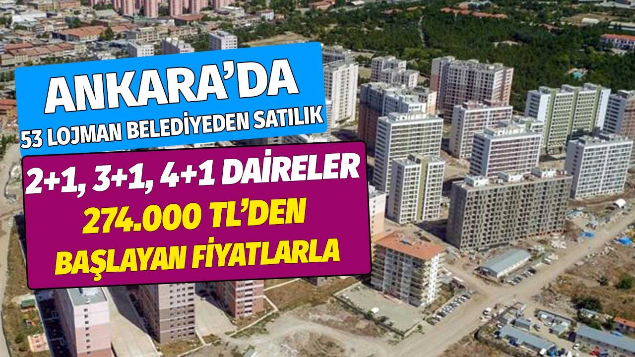 İhalesi Bir Hafta Sonra! Ankara'da 53 Lojman İhaleyle Herkese Açık 274 Bin TL'den Satılacak