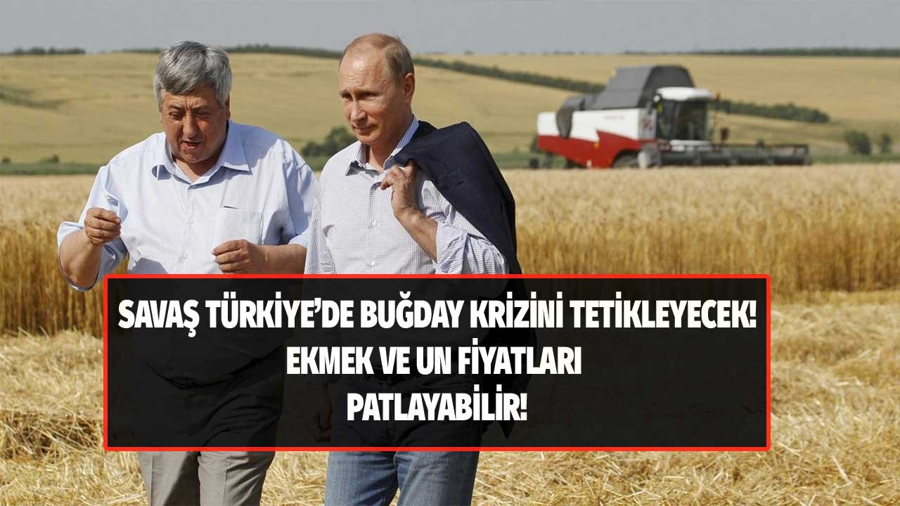 Rusya Ukrayna Savaşı Türkiye'de Buğday Krizi Tetikleyecek! Savaş Ekmek ve Un Fiyatlarını Vurabilir!