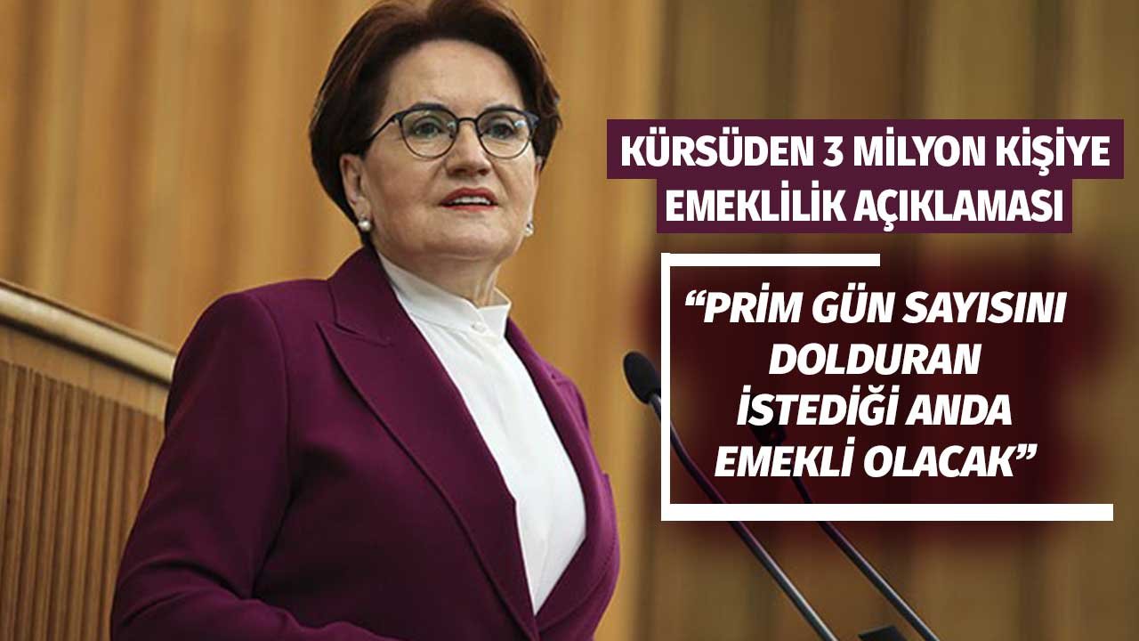 Kürsüden 3 Milyon Kişiye EYT ile Emeklilik Açıklaması! Prim Sayısını Doldurmuş Herkes...