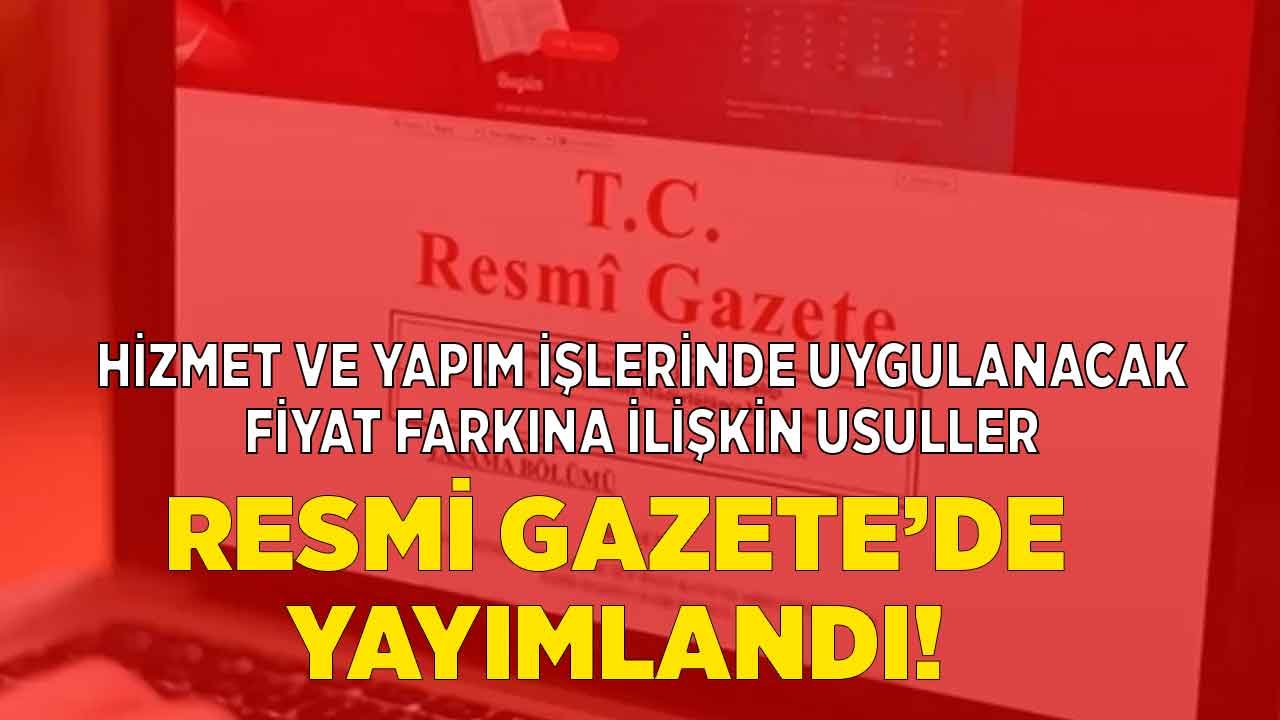 4734 Sayılı Kamu İhale Kanunu İle Hizmet Alımları ve Yapım İşlerinde Uygulanacak Fiyat Farkına İlişkin Esaslar Değişti!