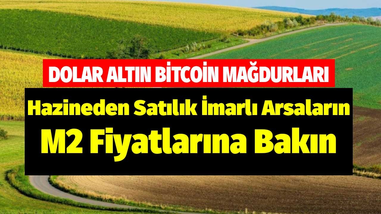 Dolar, Altın, Bitcoin Mağdurları! Hazineden Satılık İmarlı Arsaların M2 Fiyatlarına Bakın