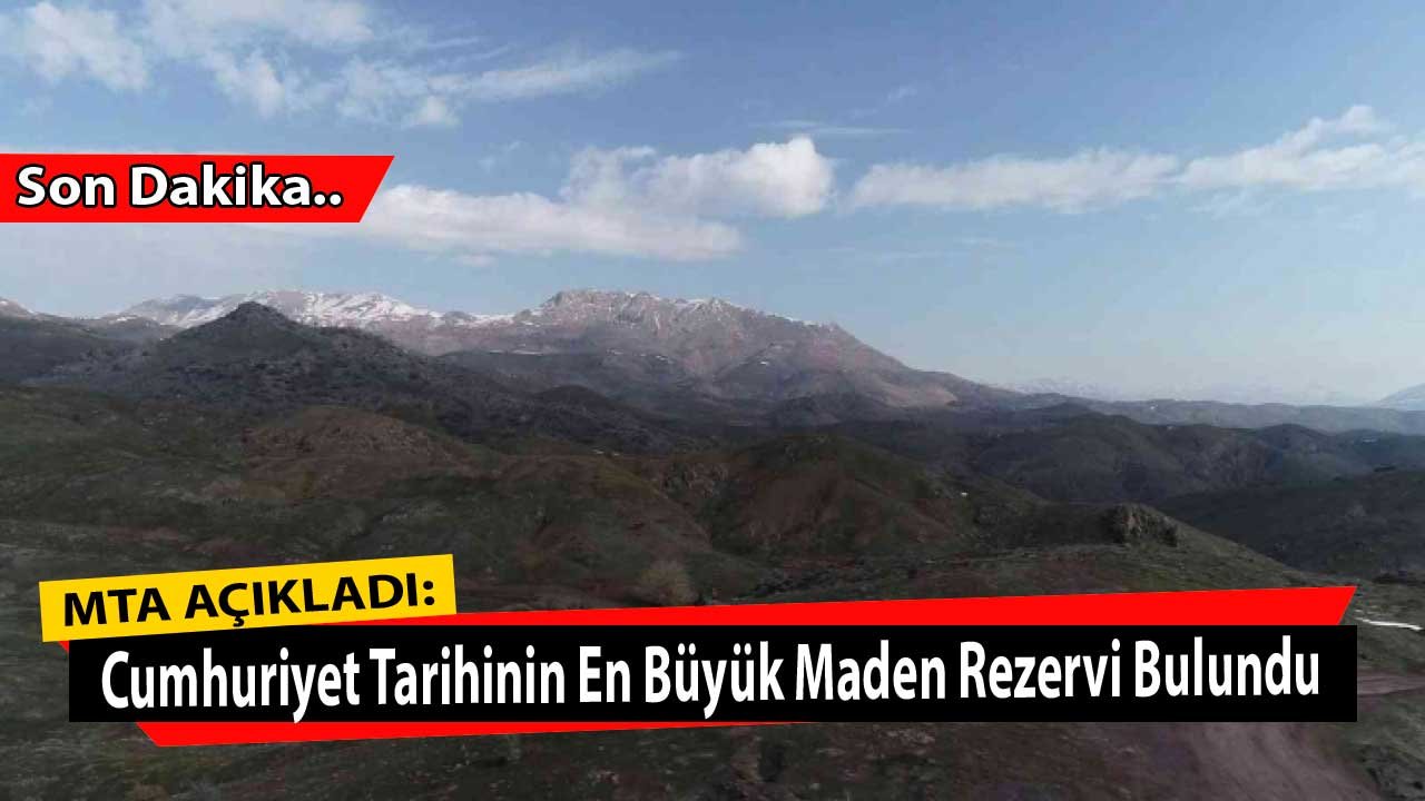 Değeri Milyarlarca Dolar! MTA Cumhuriyet Tarihinin En Büyük Maden Rezervini Buldu