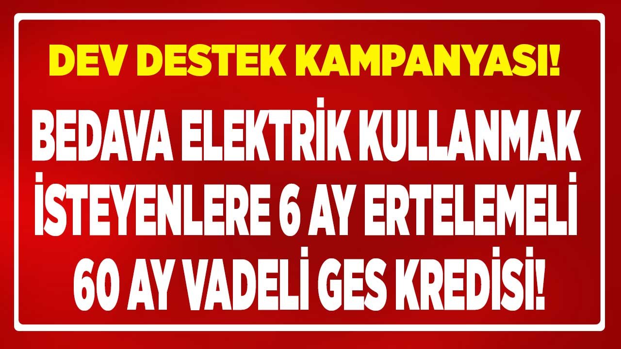 Bedava Elektrik İçin Güneş Paneli Kurmak İsteyenlere 6 Ay Ertelemeli 60 Ay Vadeli Kredi Desteği Şekerbank'tan Geldi!