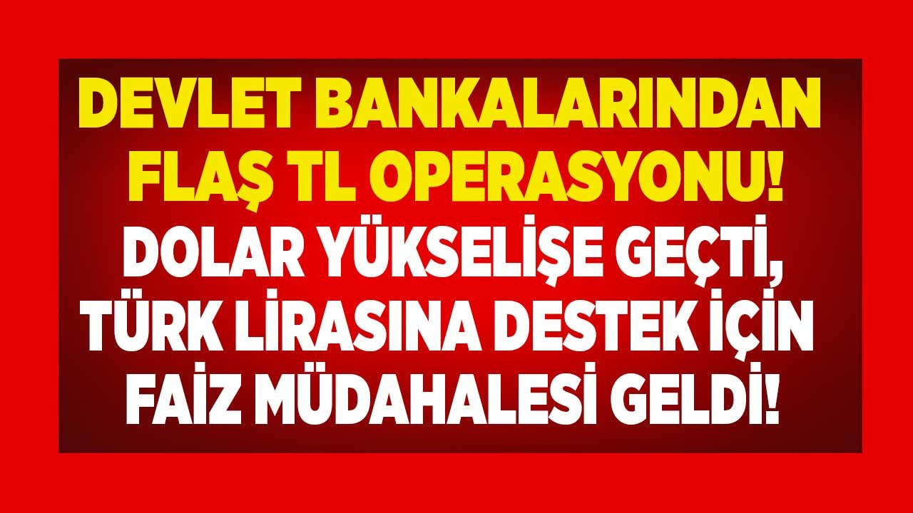 Devlet Bankaları TL İçin Devrede: Dolar Yükselişe Geçti Kamu Bankalarından Flaş Faiz Hamlesi Geldi! Kredi Faizleri Düştü