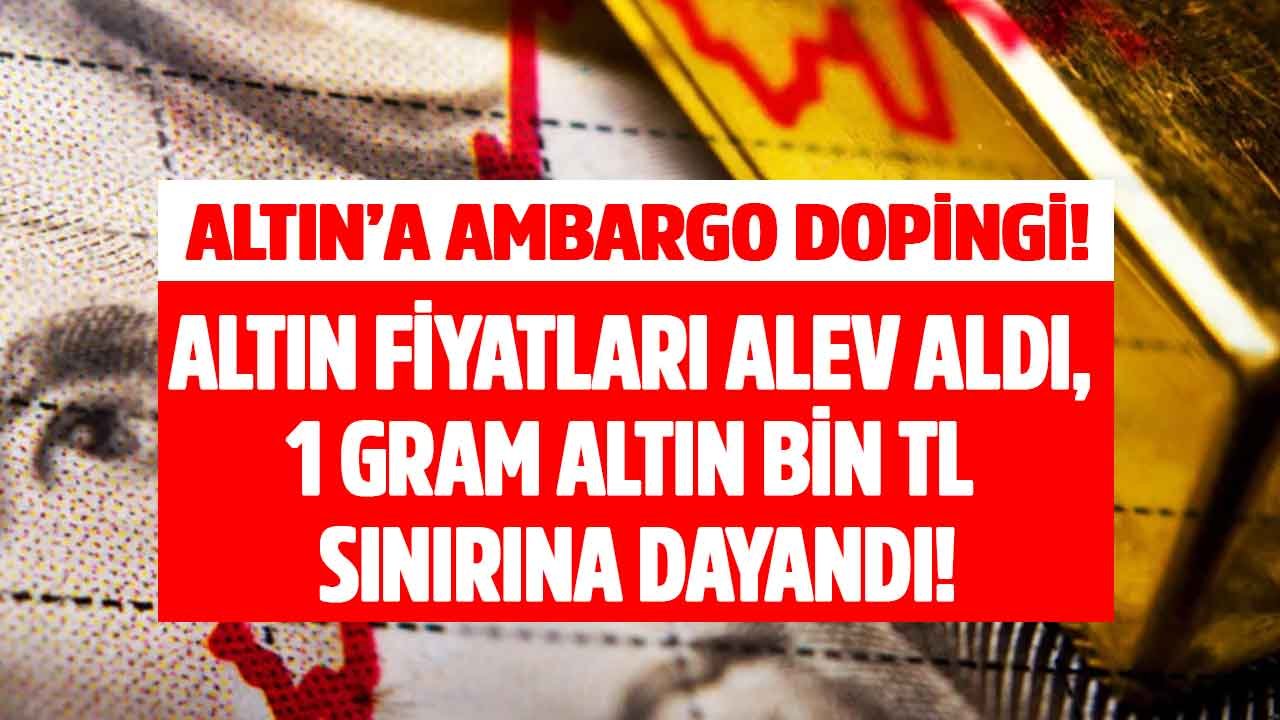 ABD Altın Borcu Olanları Yaktı! Rus Ambargosu Altına Yaradı, Gram Altın ve Çeyrek Altın Fiyatı Rekora Koştu