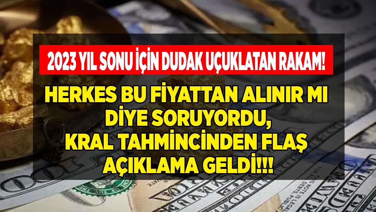Herkes Bu Fiyattan Alınır Mı Diye Soruyordu, Goldman Sachs Açıkladı! Kral Tahminci 2023 Yıl Sonu Altın Tahmini Yaptı