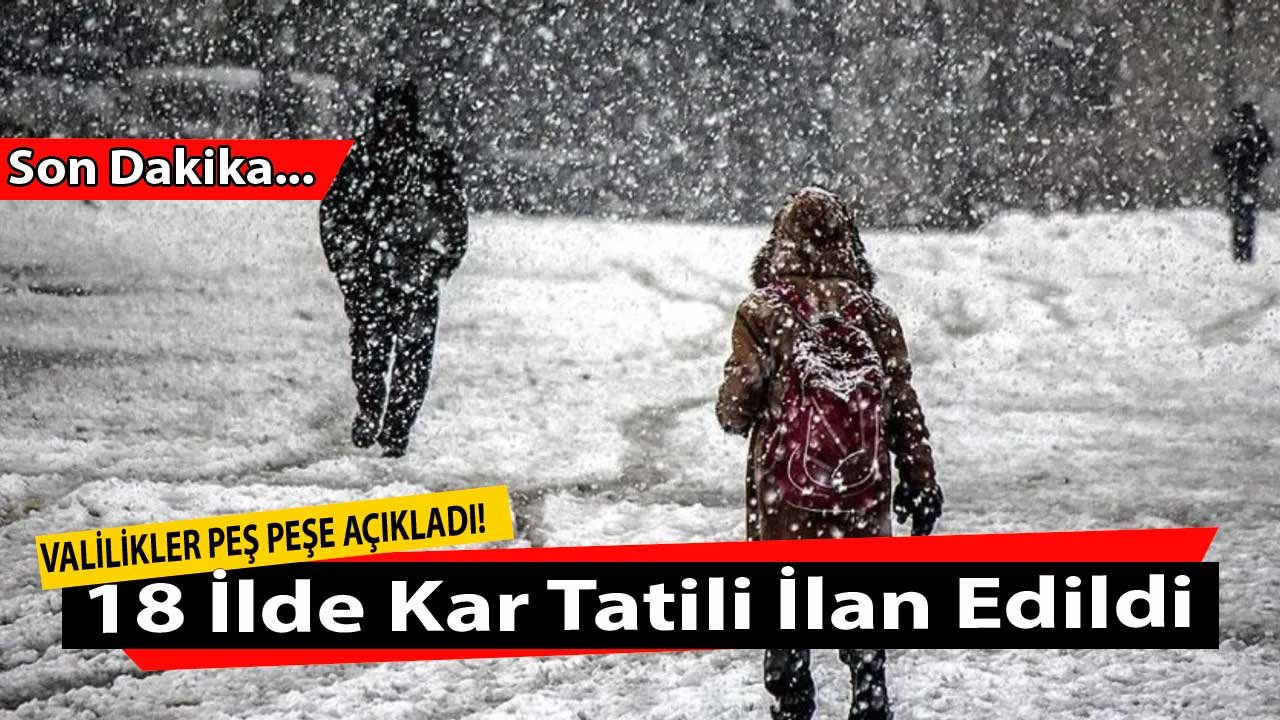 Eğitime Kar Engeli Haberleri Arka Arkaya Geldi! 11 Mart'ta Hangi İllerde Kar Tatili Var, Okullar Kapalı Mı?