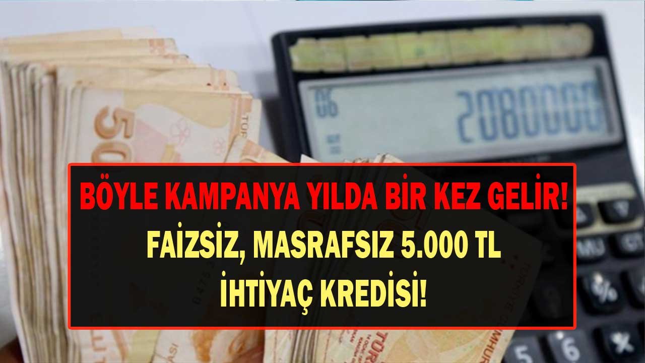 Garanti BBVA Faizsiz 5.000 TL İhtiyaç Kredisi Verecek! Hemen Başvuranlara Faiz Yok, Masraf Yok