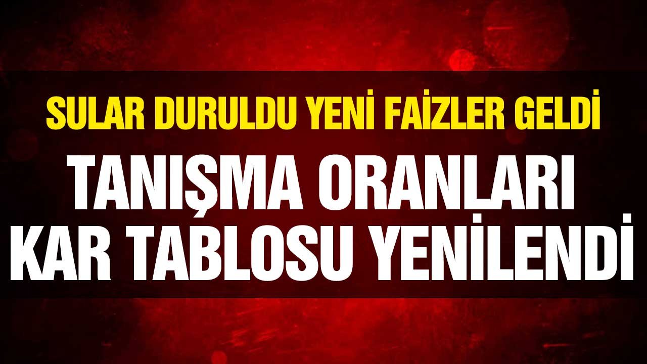 Sular Duruldu Kar Kazanç Oranları Değişti! 32 Günlük Vadeli Mevduatta Baharda Tanışma Faizleri Açıklandı