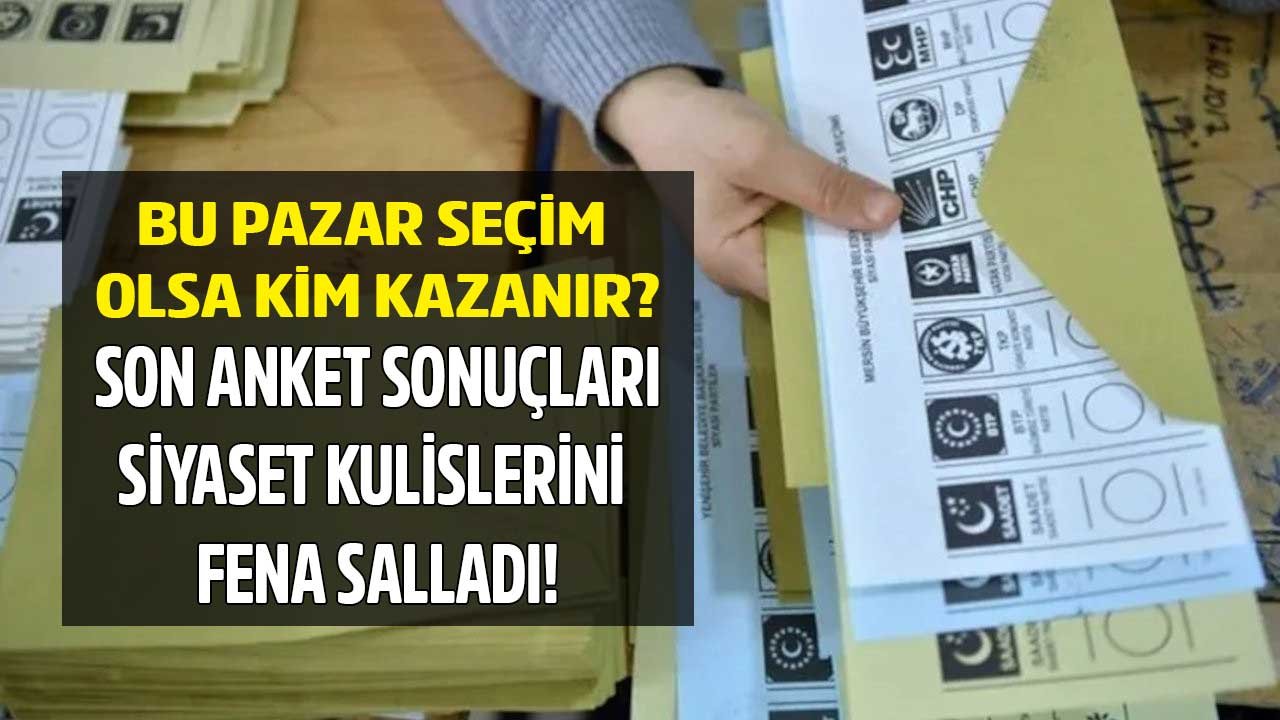 Bu Pazar Seçim Olsa Kim Kazanır? Metropoll, Area, Genar, Optimar, ORC, Gezici, Avrasya Araştırma Son Anket Sonuçları!