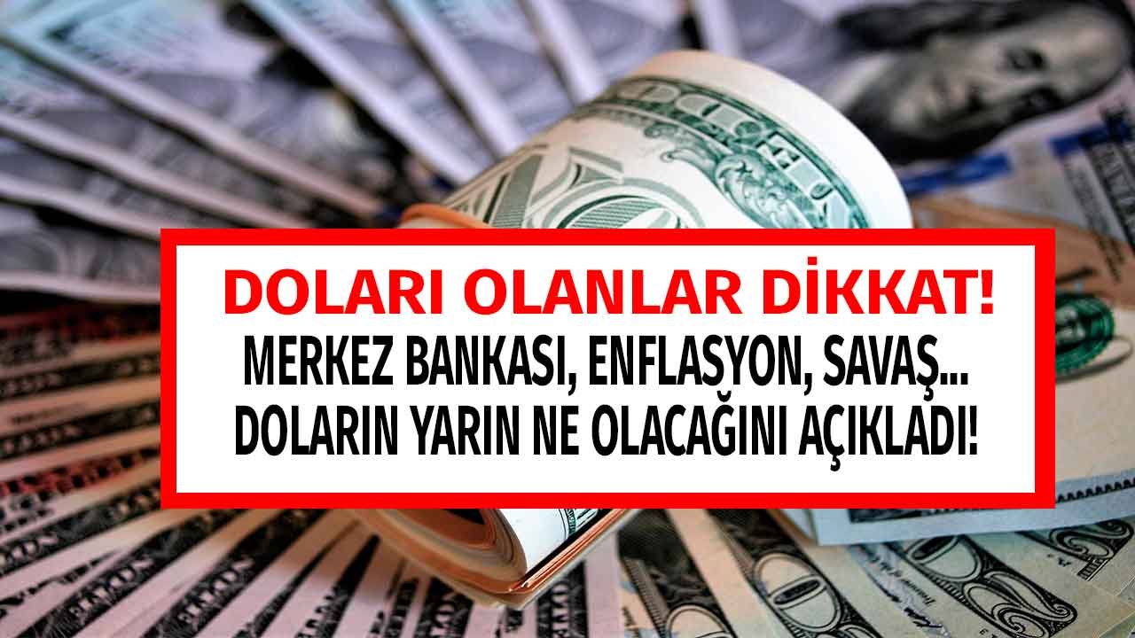 Bugün Son Gündü Yarın Ne Olacağını Açıkladı! Doları Olanlar Dikkat!